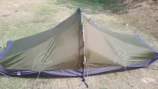 1st Pitch and overview of the 2019  Robens Starlight 1 person tent. Stability tested to 174 kph.