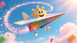 Paper Airplane Adventure ✈️ | Fun Flying Song for Kids | Nursery Rhymes & Playtime Songs