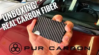UNBOXING | PUR CARBON | RFID REAL CARBON FIBER MINIMALIST WALLET