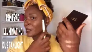 TOM FORD NEW ILLUMINATING FACE DUO/TANLIGHT ON DEEPER SKIN#comparisons# tryon