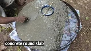 How to make  circle concerts slab well rig slab making circle slab concerts cement ring cover