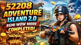 BGMI WOW Mode Adventure Island 2.0 Map Code 52208 COMPLETED 🔥#bgmi #wowmode #52208 #adventureisland 
