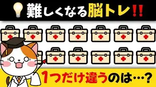1つだけ違うものはどれ？注意力が試される50代からの脳トレ動画