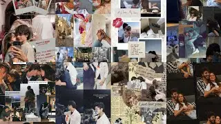Couple Collage Aesthetic Unique design Idea || Trending Posses Photos Ideas 