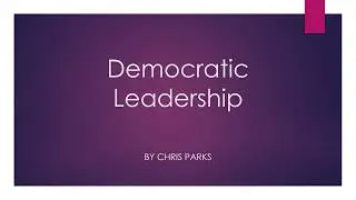 Democratic Leadership