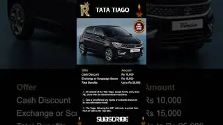 Tata Tiago Diwali Offer 2025 🎉 Officially Announced 💥 Tiago new price update #tatatiago #shortsfeed