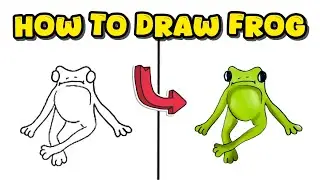 How to Draw a Frog &ndash; Simple Animal Drawing Guide for Beginners