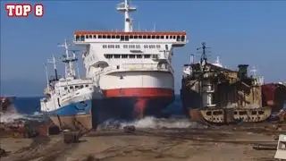 Top 8 Big Ship CRASHING into The Sea Shore