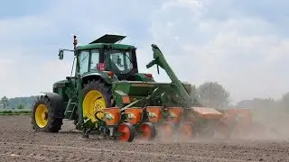John Deere 6810 & Amazone ED601-K - Jurgen Baeke-Willems - mais zaaien