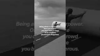 Loneliness is a superpower . #shorts #superpower #mindset #motivation #shortsfeed #mindsetmatters