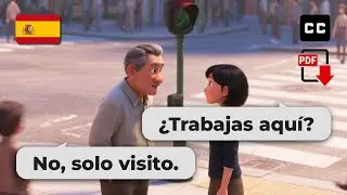 Easy Spanish Conversation Practice &ndash; 🚦 Talking in the City! Beginner Level