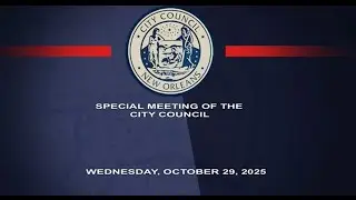 Special Meeting of the City Council