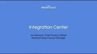 Integration Center Webinar
