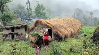 Simple The Best Nepali Mountain Village Life || Most Peaceful & Relaxing Life || Nepali Village