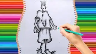 Amazing Fido Dido drawing using pencil step by step.