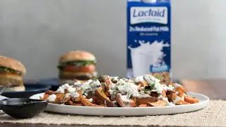 Sweet Potato Fries Recipe With Mushroom Gravy | LACTAID&reg;