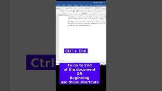 Jump to the End or Start of a Word Document