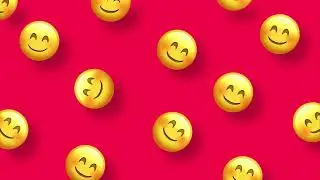 Smilin FaceBlushing #Emoji #LoopBackground || 8K #abstract || #emojibackground || UltraHD || #VJLoop