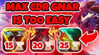 MAX CDR GNAR IS JUST TOO EASY!!! Season 15 Gnar Gameplay (League of Legends)