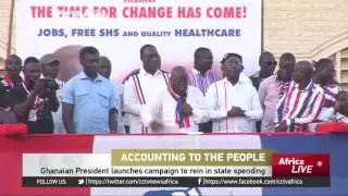 Ghanaian President launches campaign to rein in state spending
