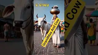 Grand Maa And Cow#shortstory #animationstation #cartoon #animatedadventures #cartooncraze#cat