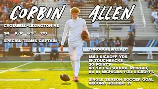 Corbin Allen 2025 Football Highlights