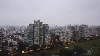 volando desde el fairway(68m) hasta el golf millenium towers (90m)