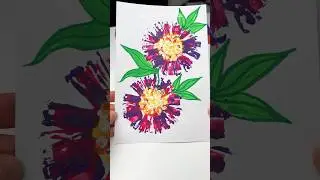 Easy Art Tutorial for drawing Flowers #art #arttutorial #creative
