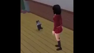 Sims cat breakdancing to Phonk