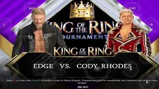 FULL MATCH - Edge vs. Cody Rhodes - King Of The Ring Tournament : WWE SmackDown