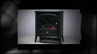 3D Flame Compact Black Electric Stove from Dimplex