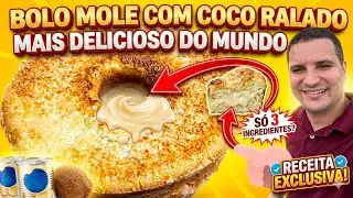 BOLO MOLE COM COCO 🥥 RALADO MAIS DELICIOSO DO MUNDO  COM GERMANO MACIEL!