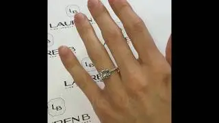 1.65 carat Round Diamond Engagement Ring in Micropave Band