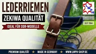 ZEKIWA Lederriemen mit doppelter Metallschlaufe auch f&uuml;r DDR Kinderwagenriemen