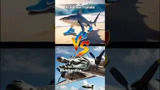 Tralalero Tralala🦈 VS Bombardiro Crocodilo 🐊&hellip; #hybrid #viralvideo
