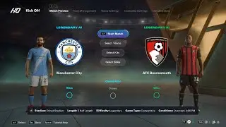 Манчестер Сити против Борнмута | Премьер-лига | EA FC 26 | Симулятор
