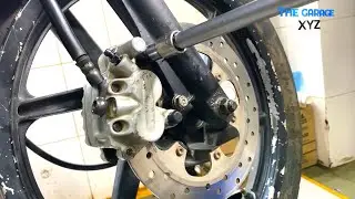 Motorcycle Disc Brake Oil Changing | Bike Oil Replacing 🔧🏍