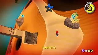 Super Mario Galaxy (60)- Dusty Dune Galaxy: Sandblast Speed Run