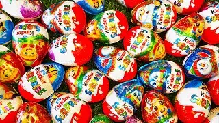 A Lot Of Kinder Surprise Unpacking Merry Christmas Satisfying ASMR Video
