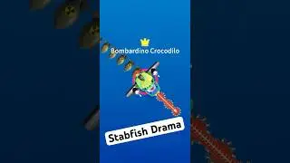 Stabfish.io Drama #iogames #stabfish.io #brainrot #tralalerotralala #bombardinocrocodilo #beluga