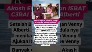 Akash Elahi ajukan ISBAT CERAI ke Venny Alberti #beritaselebritisterbaru #gosipartis