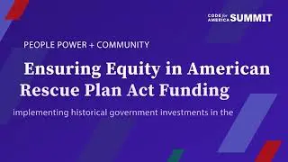 Ensuring equity in American Rescue Plan Act funding: implementing government investment in the South
