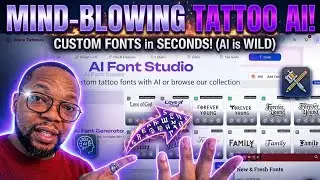 A New Way to Create Tattoo Lettering (AI Font Generator)