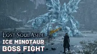 Ice Minotaur boss fight in Lost Soul Aside