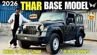Mahindra Thar AX Base Model Detailed Review ✅ Thar AX Diesel Manual RWD Price & Features 🔥