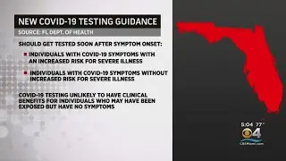 Florida Health Department Updates COVID-19 Testing Guidance To Reduce Demand