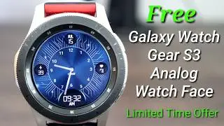Free Galaxy Watch/Gear S3 Analog Watch Face
