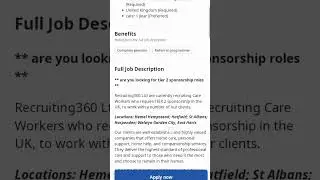 Tier 2 Visa sponsorship available for UK Based Applicants
