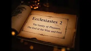 Ecclesiasiastes 2 l The Emptiness of Earthly Pursuits