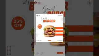 Hungry? 👀This design screams delicious #BurgerDesign #FoodPoster #CanvaDesign